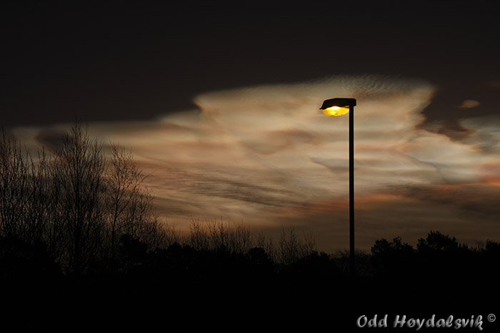 Nacreous clouds