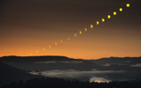 Multiple exposure of solar eclipse 2003