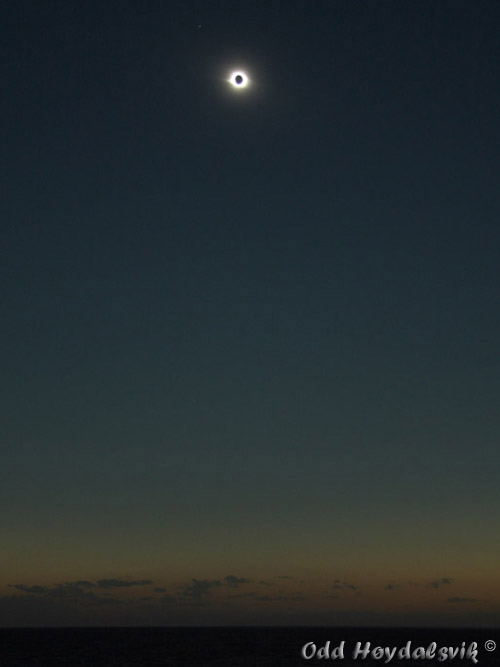 Photo of total solar eclipse 2008