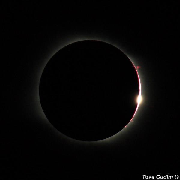 Photo of total solar eclipse 2008