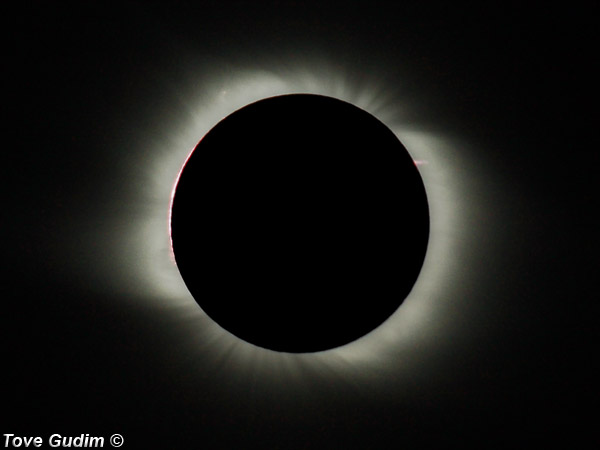 Photo of total solar eclipse 2008