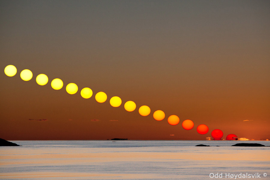 time lapse sunset