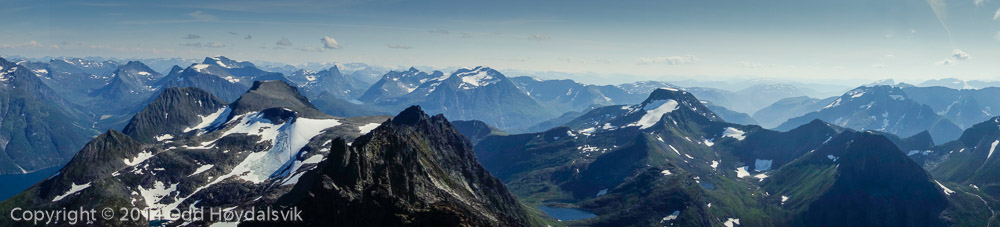 Utsikt frå toppen av Skårasalen